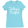 today's outfit Ladies Fitted T-Shirt