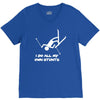 i do all my own stunts ski V-Neck Tee