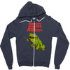 hippity hoppity get off my property Zipper Hoodie