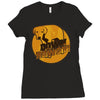 down rowdy the dog Ladies Fitted T-Shirt