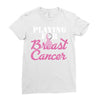playing for breast cancer Ladies Fitted T-Shirt