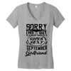 This Guy Is Taken By A Super Sexy September Girlfriend Women's V-Neck T-Shirt