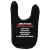 Smartass February Girl Baby Bibs