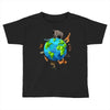 animal polygon around the planet Toddler T-shirt