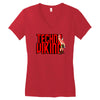 funny techno viking 3, ideal birthday present or gift Women's V-Neck T-Shirt