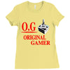 old school gamer Ladies Fitted T-Shirt