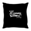 mummy since Throw Pillow