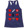 ls lesbian full heart Racerback Tank