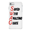 saved with amazing grace iPhone 7 Case