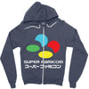 snes super famicom colours Zipper Hoodie