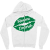 kiss me i am irish Zipper Hoodie