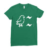 chicken say ciit cit Ladies Fitted T-Shirt