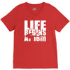 ow life begins at 18 meters V-Neck Tee