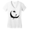 On The Moon Women's V-Neck T-Shirt