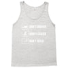 Don't drown crash walk Tee Swim Bike Run Triathle Tank Top