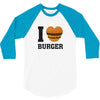 i love burger 3/4 Sleeve Shirt