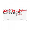 one night with me License Plate