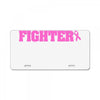 fighter breast cancer License Plate