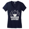 vegetarian Women's V-Neck T-Shirt