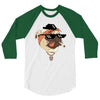 pug life 3/4 Sleeve Shirt