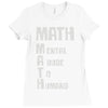 math mental abuse to humans Ladies Fitted T-Shirt