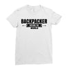 Backpacker Explore The World Ladies Fitted T-Shirt