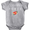 latina power with cute heart Baby Bodysuit