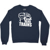 i like trains Crewneck Sweatshirt
