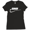 donor   mens funny Ladies Fitted T-Shirt