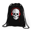 Sound Skull Drawstring Bags
