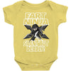 funny rude fart ninja ideal birthday gift or present Baby Bodysuit