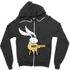 bunny's acoustic set Zipper Hoodie