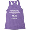 February Girl Racerback Tank