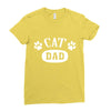 cat dad Ladies Fitted T-Shirt