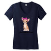 chihuahua mom Women's V-Neck T-Shirt