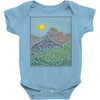 mountain line Baby Onesie