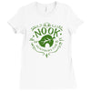 nook neighbor's club Ladies Fitted T-Shirt