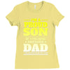 proud son dad Ladies Fitted T-Shirt
