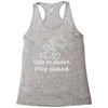 life is short Racerback Tank