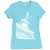 paris france eiffel tower Ladies Fitted T-Shirt