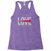 love make you fall apart Racerback Tank
