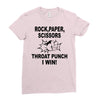 throat punch i win Ladies Fitted T-Shirt