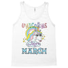 unicorns are born in march cute unicorn Tank Top