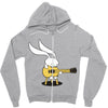 bunny's acoustic set Zipper Hoodie