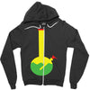rasta bong water pipe slide insert stem filtered Zipper Hoodie