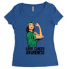 liver cancer awareness can do it Women's Triblend Scoop T-shirt