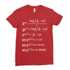 X-Mas Math Ladies Fitted T-Shirt