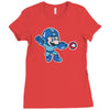 mega mario Ladies Fitted T-Shirt