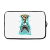 pizza shark graphic Laptop sleeve