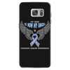 my hero is now my angel stomach cancer awareness Samsung Galaxy S7 Case
